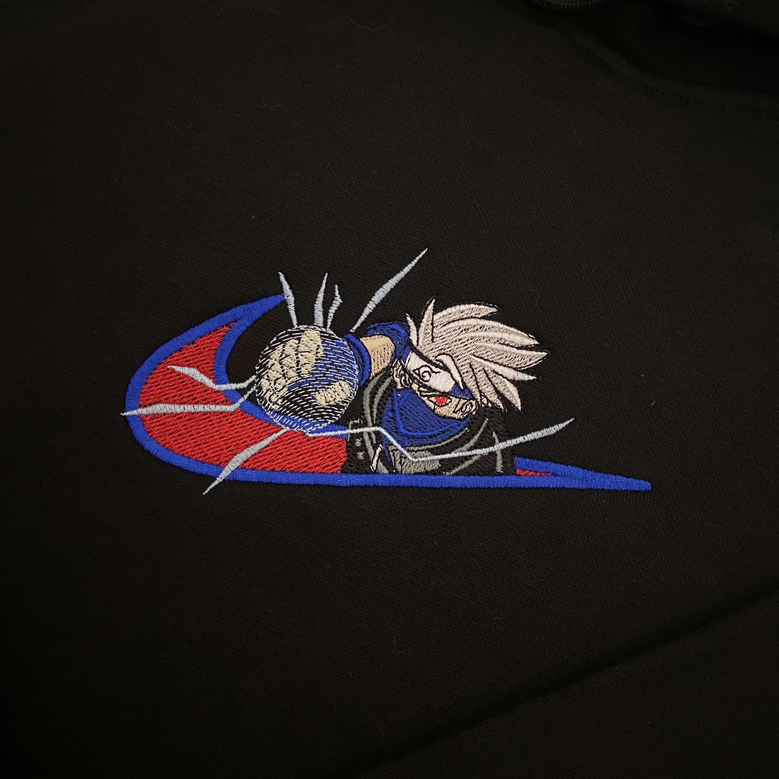 LIMITED NARUTO KAKASHI RAGE EMBROIDERED HOODIE