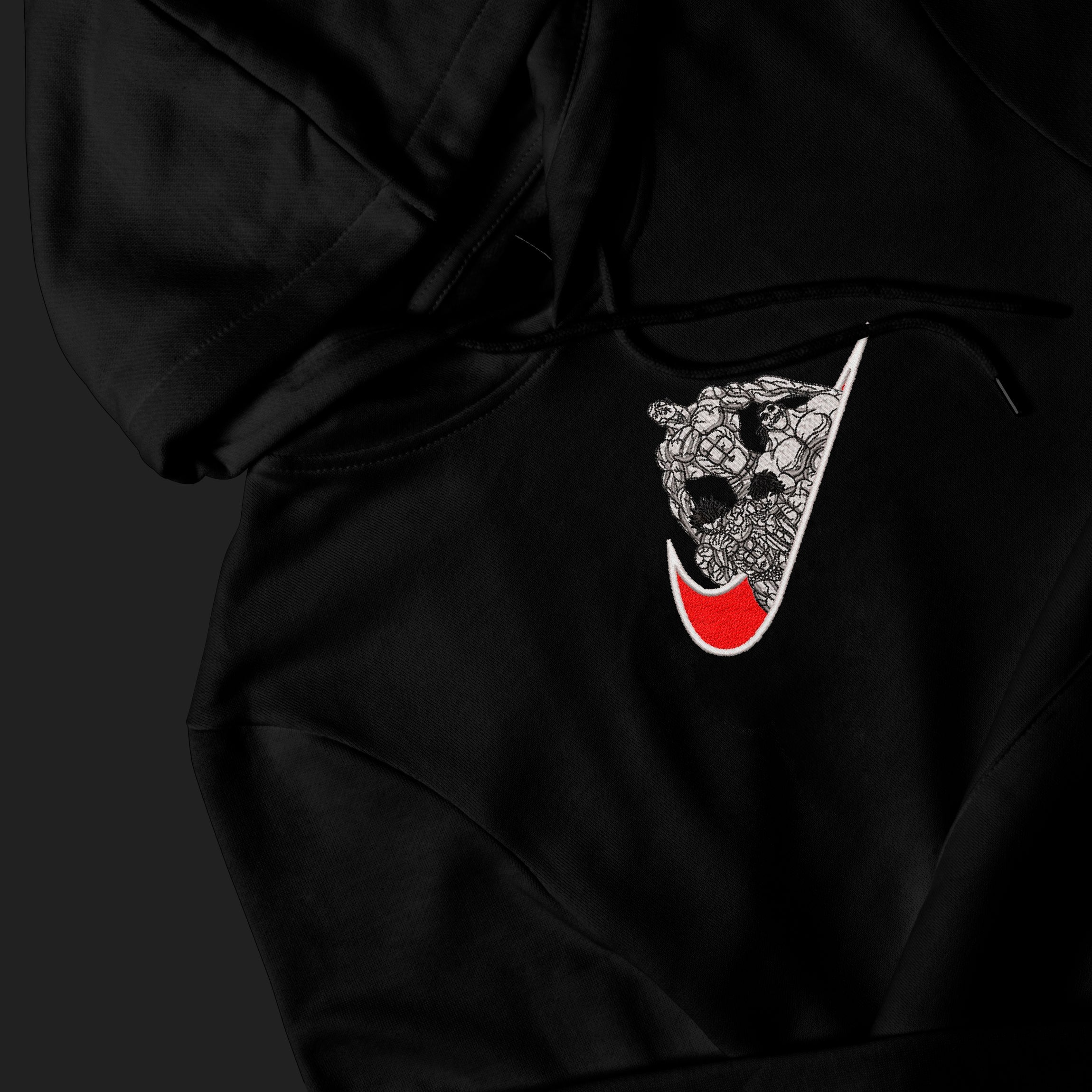 LIMITED BAKI HANMA CLAN EMBROIDERED HOODIE